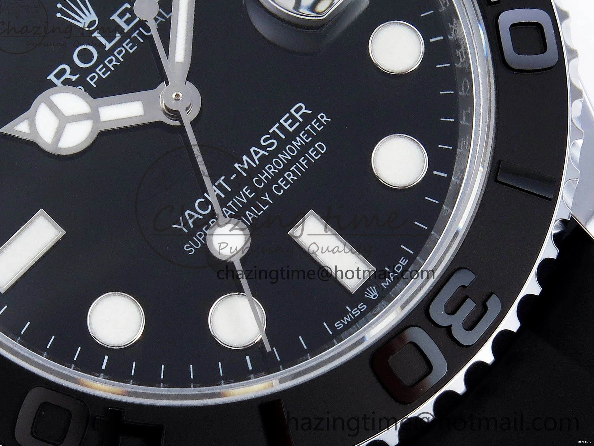 MiroTime 0308 Yacht-Master 226659 SuperF 1:1 Best Edition Black Dial on Oysterflex Strap VR Premium 1341